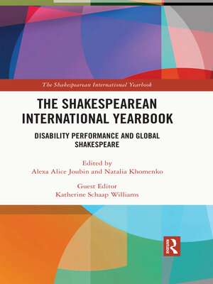 cover image of Disability Performance and Global Shakespeare
